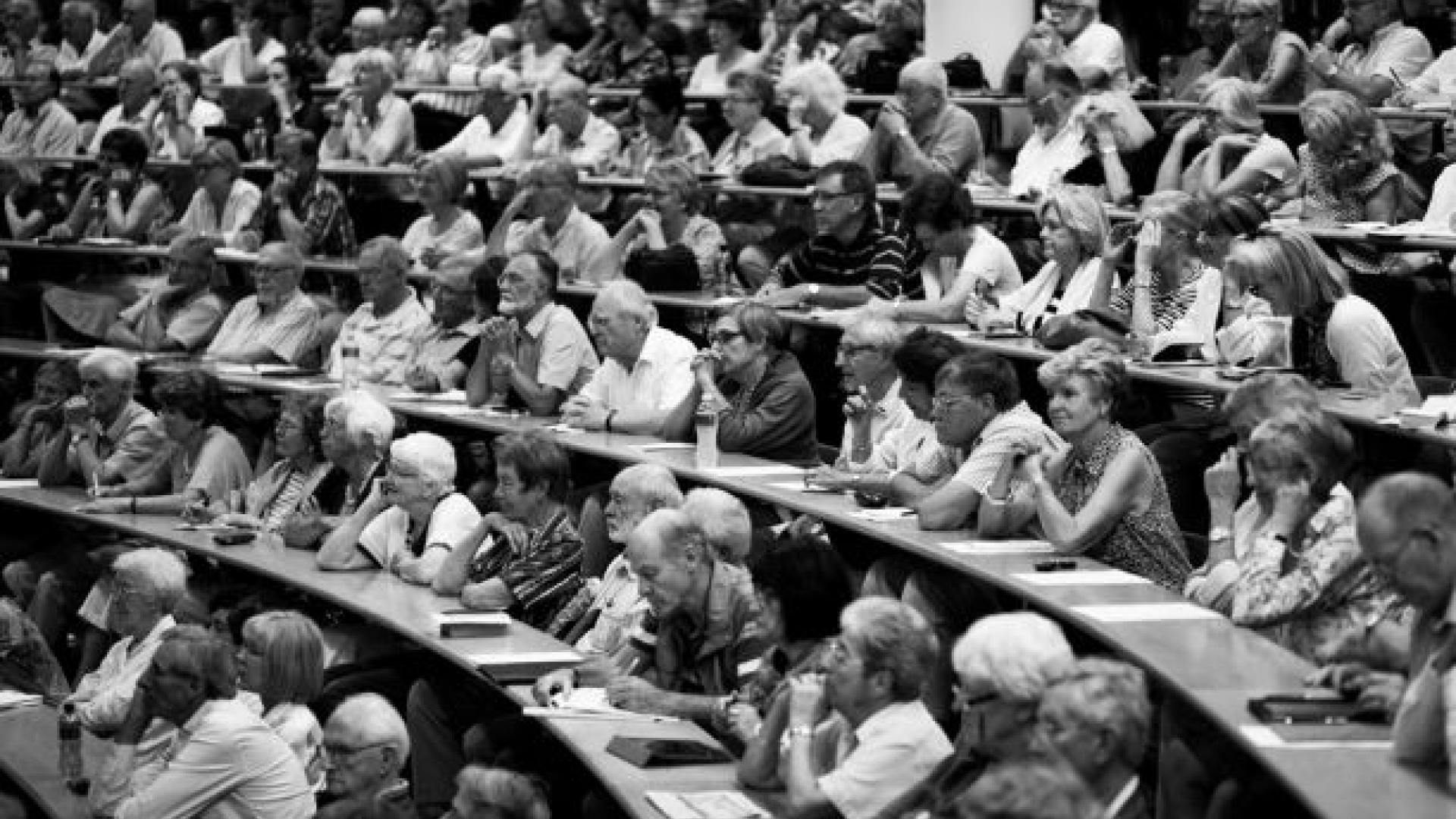 Audience at summer school lecture