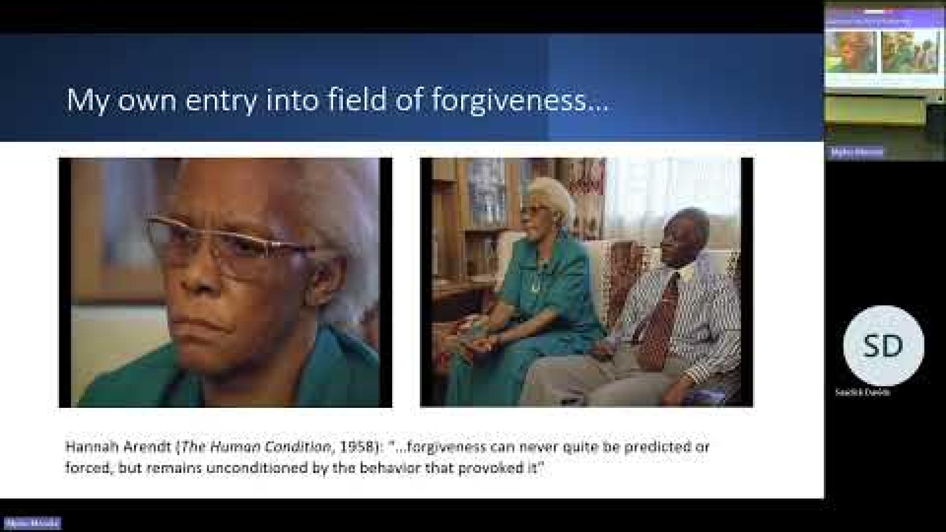 Preview image for the video remote "THE NEUROSCIENCE OF FORGIVENESS - Dr Melike Fourie".