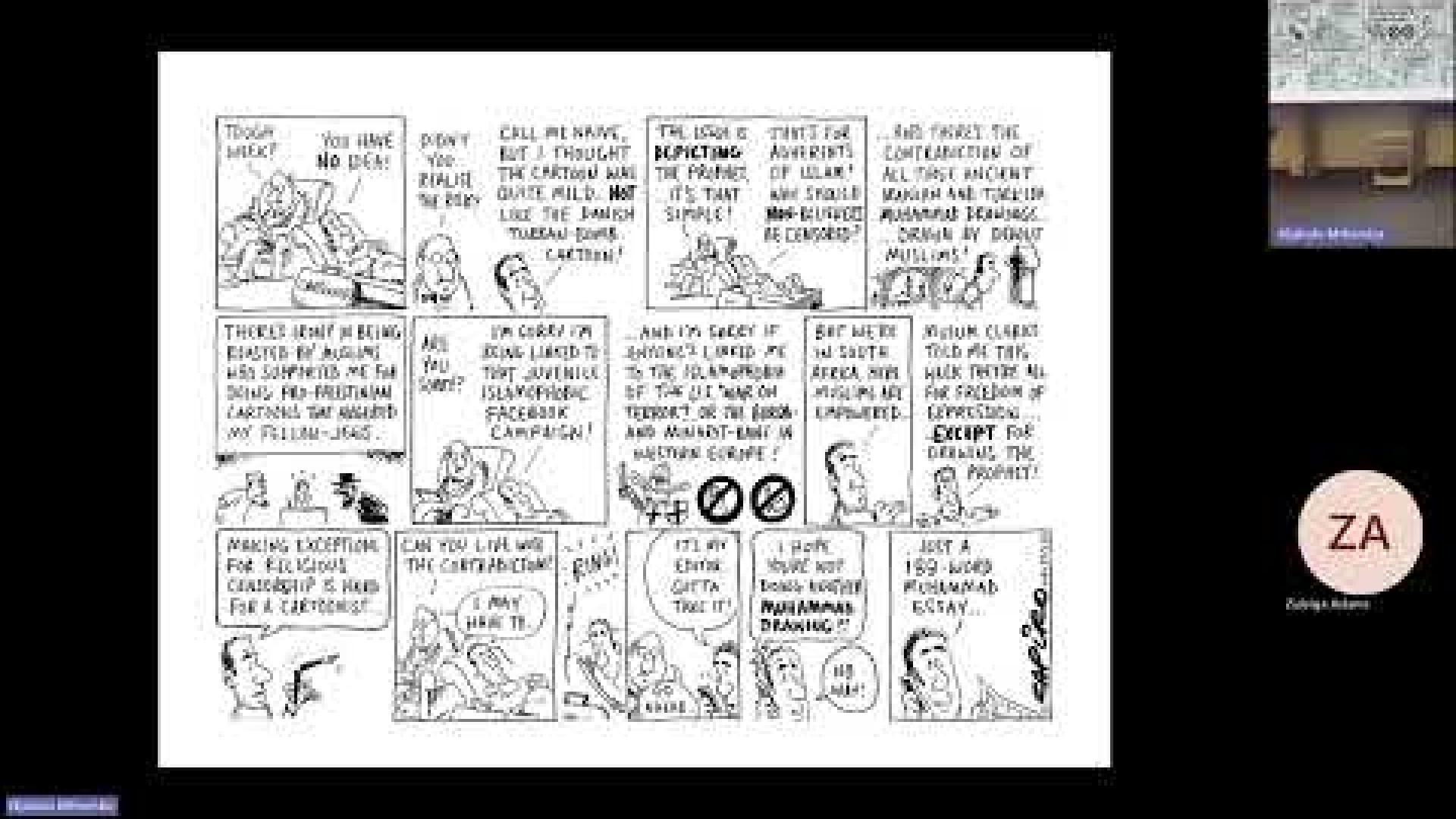 Preview image for the video remote "CARTOONING RUCTIONS Zapiro".