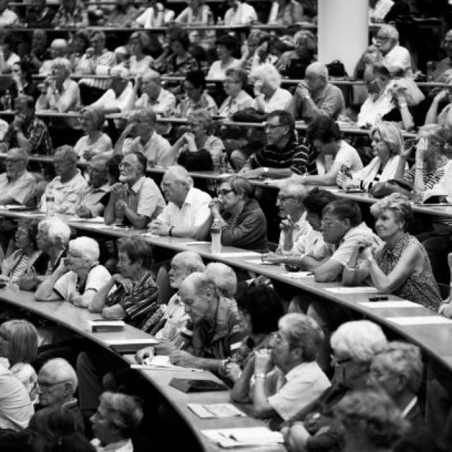 Audience at summer school lecture